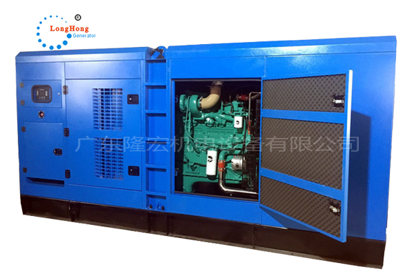 The 300KW kw Cummins low noise diesel generator set is 375KVA NTA855-G4